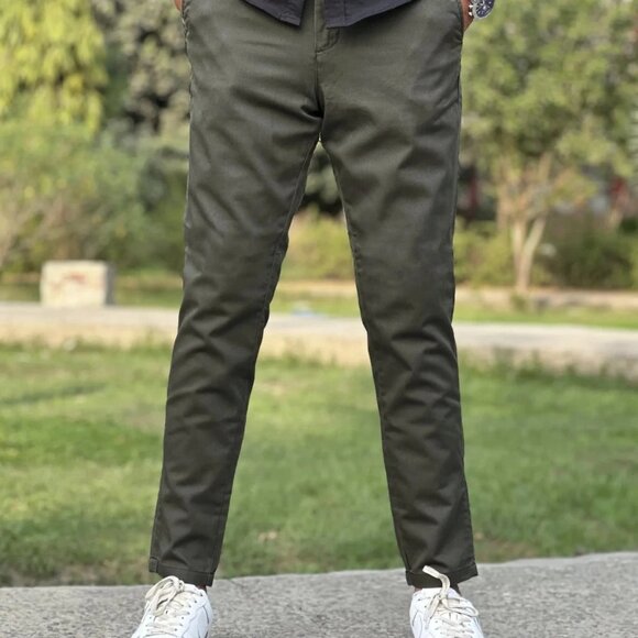 H&M Straight Men's Green Pants - Picture 5 of 8